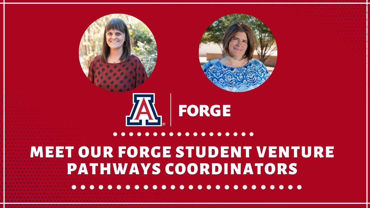 startupwildcats's tweet photo. We are very pleased to welcome our new Student Venture Pathways Coordinators to the FORGE team! Meet Julie and Kelly and learn more about the upcoming opportunities with our Student Venture Pathways programs. #uazforge #entreprenuership #studentventures
https://t.co/Mf1XfI9onW https://t.co/pjK1dl38hE