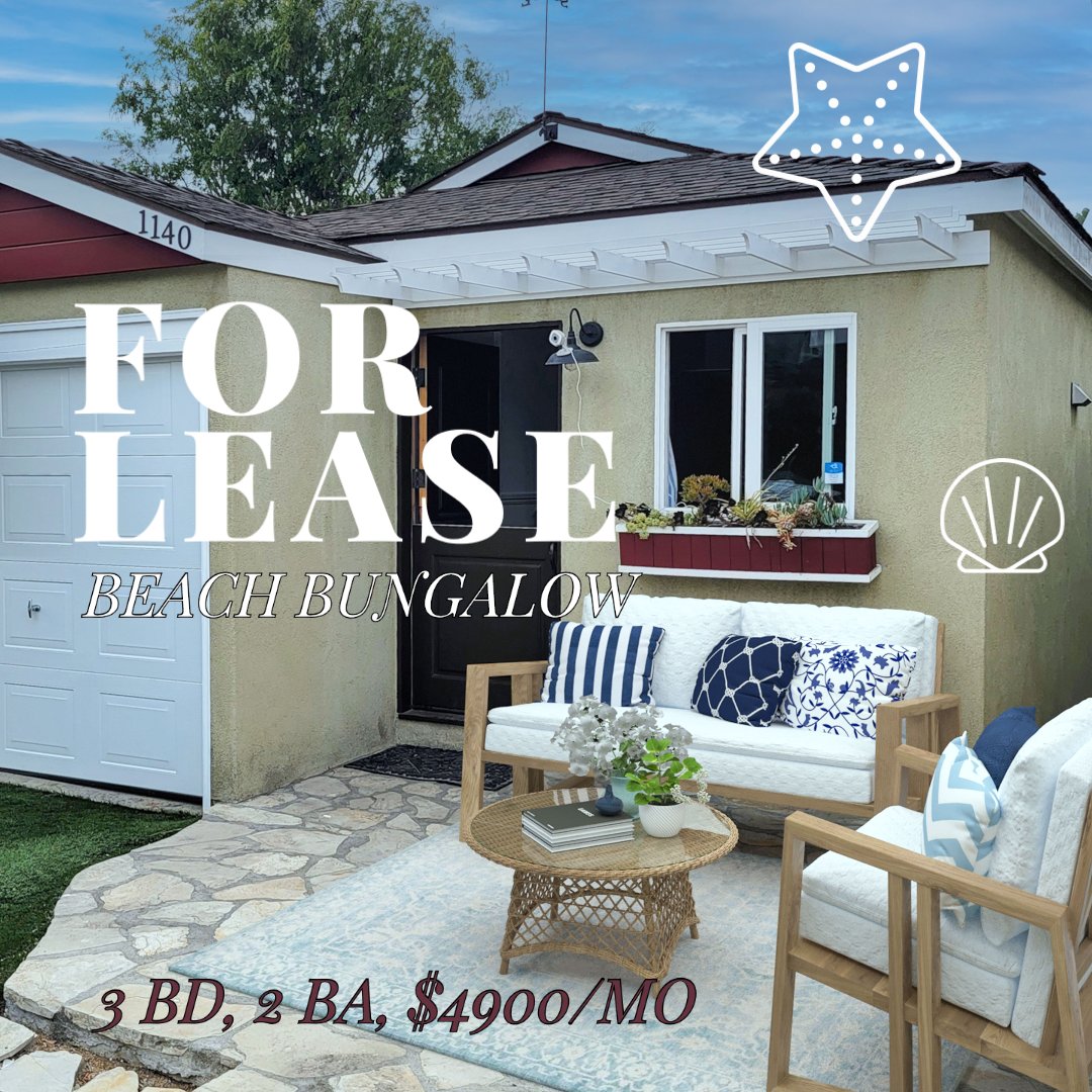 MiaEllison's tweet photo. 📢Beach Bungalow on quiet cul-de-sac–yes please! It’s time to grab hold of the Hermosa lifestyle. Check out this cutie pie home with a stone patio. Thru the Dutch door enter into updated kitchen. (Stove, MW, Refrig, DW – included). Classic HW floors grace. SEPARATE GUEST SUITE. https://t.co/Po3qLo1xIf