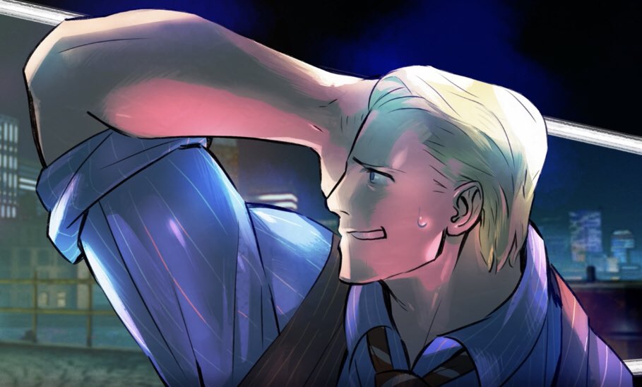 —

of him toppling Angel.

❝Good news, took care of the cat and saved you guys the trouble of digging that elevator shaft deeper.❞ A nervous scratch at the back of his head.

❝How’re we up here?❞

【 @RoboticForeman • #METROMAYHEM 】