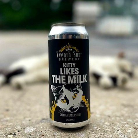 7venthSunBeer's tweet photo. Ahh-MEOW-zing!
It's an over-the-hump-day #CANDROP
Kitty Likes the Milk Chocolate #MilkStout is BACK BABY!
First time in a can with artwork inspired by our #brewerycat, Ed! Little did he know one day he'd be famous!
So come get some cans to enjoy with your fellow strays, cheers! https://t.co/oBfqEe0EjQ