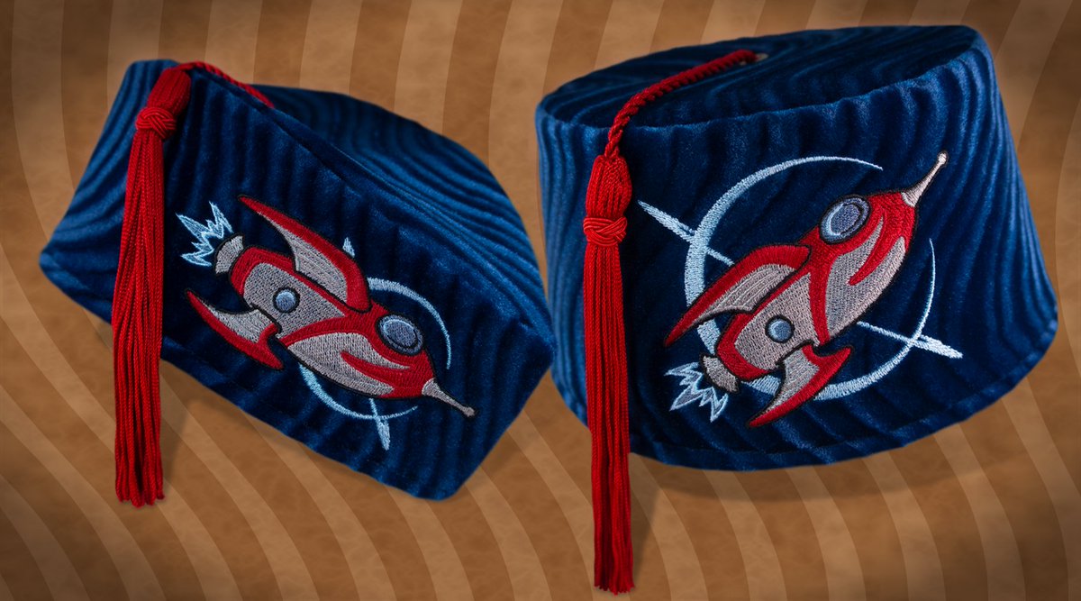The Retro Rockets have launched! Order yours now at Fez-o-rama.com
Our latest Fez of the Week Pre-sale runs thru August 17th.

#fezorama #scifi #rocket #fez #Space