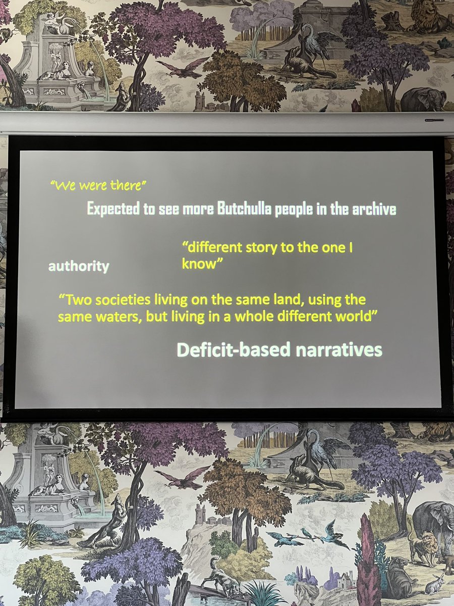Nicola Laurent (@nicolaclaurent) on Twitter photo Yesterday was fortunate to hear <a href="/BarrowcliffeR/">Dr Rose Barrowcliffe</a> presenting to UniMelb Narrative Network on The Indigenous narrative paradox in colonial archives. Noted that it is not a physical lack of presence that led to a lack of presence in the archives, but now significant deficit narratives Yesterday was fortunate to hear <a href="/BarrowcliffeR/">Dr Rose Barrowcliffe</a> presenting to UniMelb Narrative Network on The Indigenous narrative paradox in colonial archives. Noted that it is not a physical lack of presence that led to a lack of presence in the archives, but now significant deficit narratives