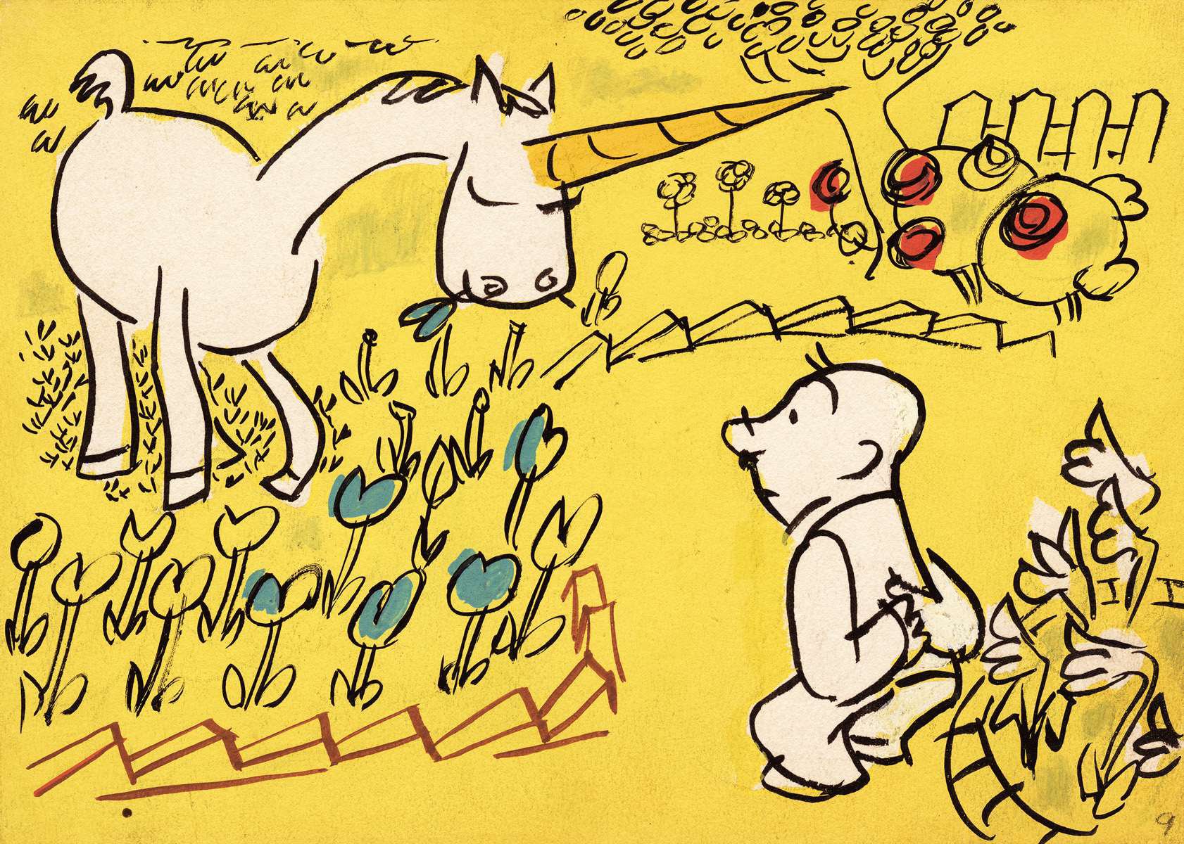 Fable the Unicorn in the Garden by j. Thurber Analysis