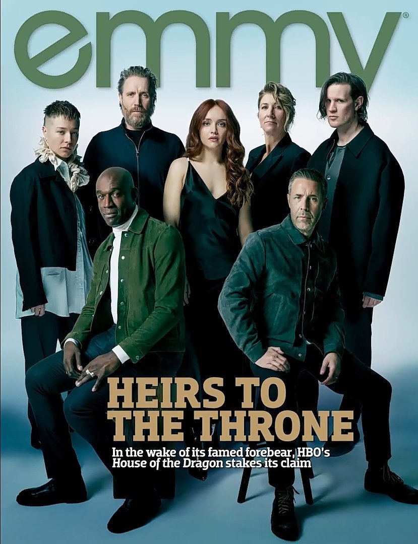 King_Maegor's tweet photo. Portada de la revista Emmy de #HouseoftheDragon https://t.co/4MqOhhJDnC