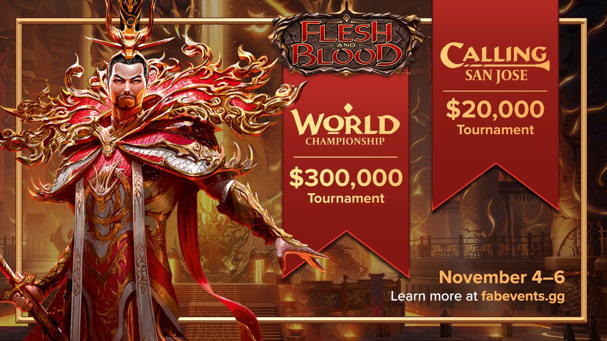 Datas, local e premiação do Campeonato Mundial de Flesh and Blood