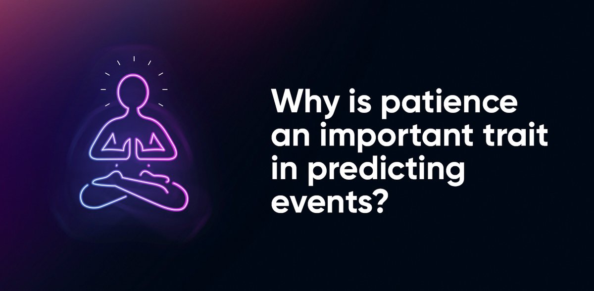 ✅Why is patience an important trait in predicting events?

👉👉👉link.medium.com/1yyQ6U7Spsb