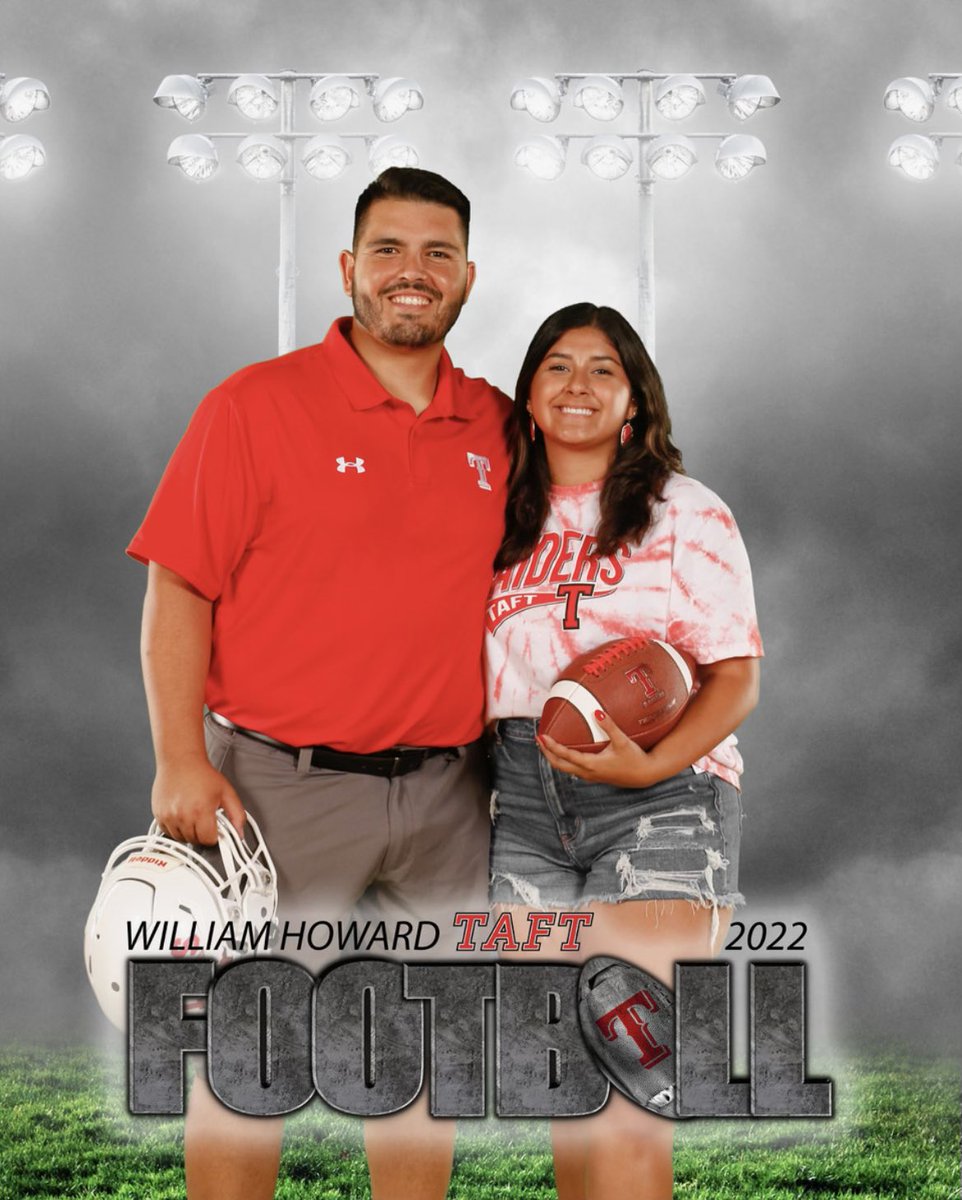 cjvidaurri's tweet photo. Football Season has arrived!!! We are excited to be a part of the Taft Raider Family and to get this season started 🙌🏽 Football Season #6 with Lauren by my side, thank you for all of your support baby!!! #RaiderPride #471RED #LightEmUp #LeadTheWay https://t.co/qlzUpAnmC9