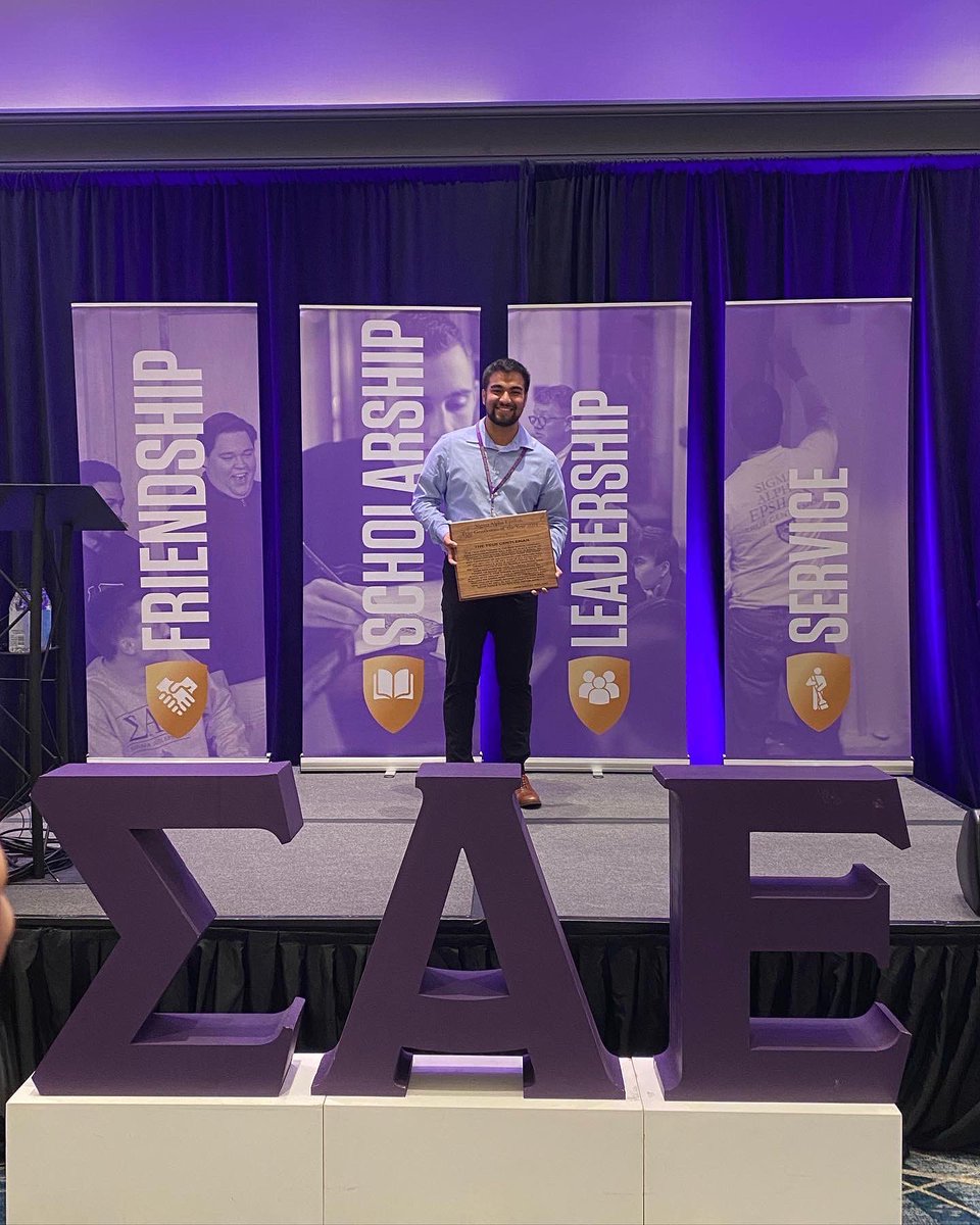 The Iowa Sigma Chapter would like to congratulate our very own brother, Frank Cruz, for winning the True Gentleman of the Year Award for 2022 at the 84th Leadership School. Great job for all you your hard work and Phi Alpha Brother Frank!! !! <a href="/frankcruz_15/">Frank Cruz</a>