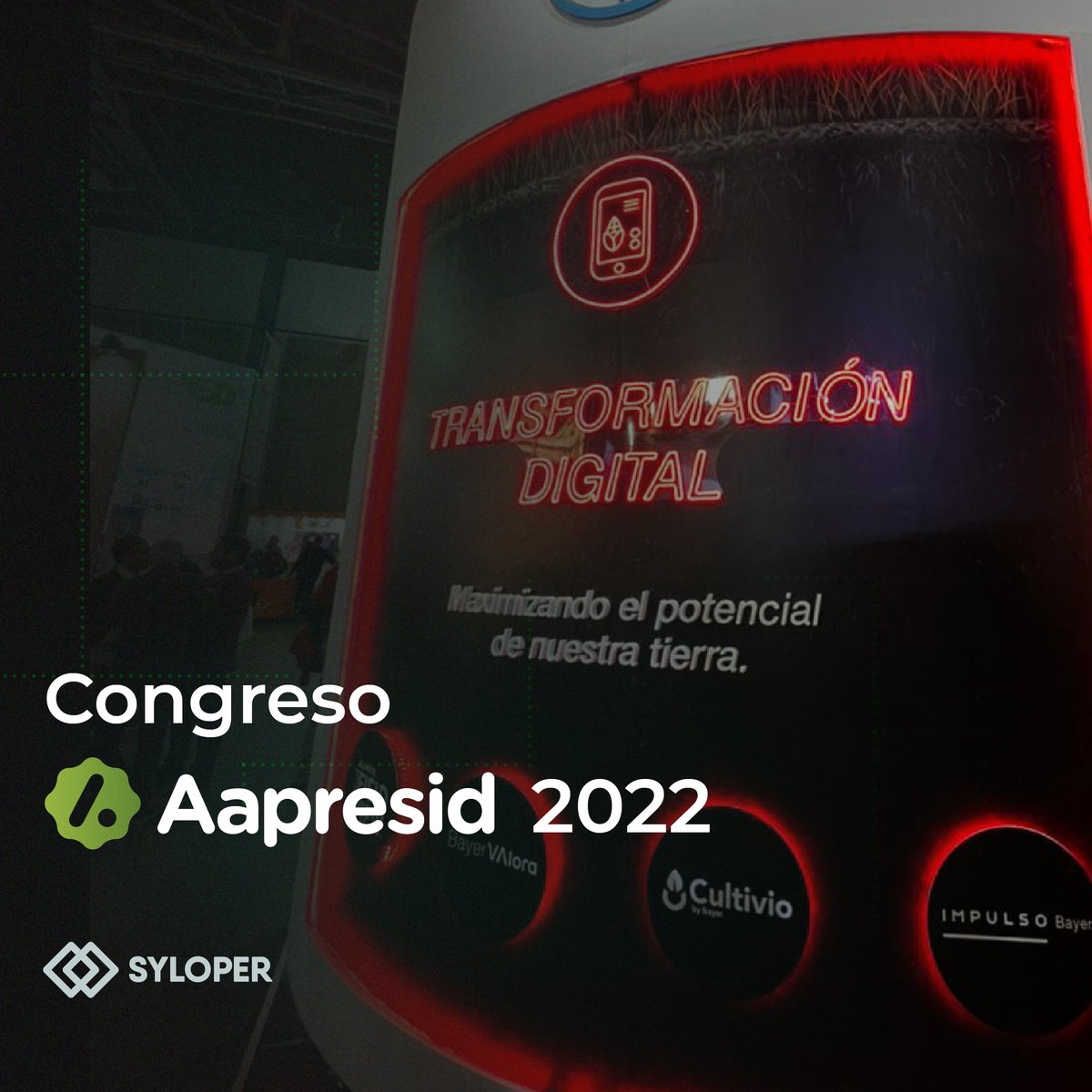 Syloper's tweet photo. Esta semana nos encontramos acompañando al gran evento del sector Agro desde la Tecnología.⁣⁣

Estamos muy felices trabajando junto a @aapresid  aportando un conjunto de soluciones tecnológicas clave para celebrar su Congreso anual.⁣ https://t.co/SHar0xXbj6