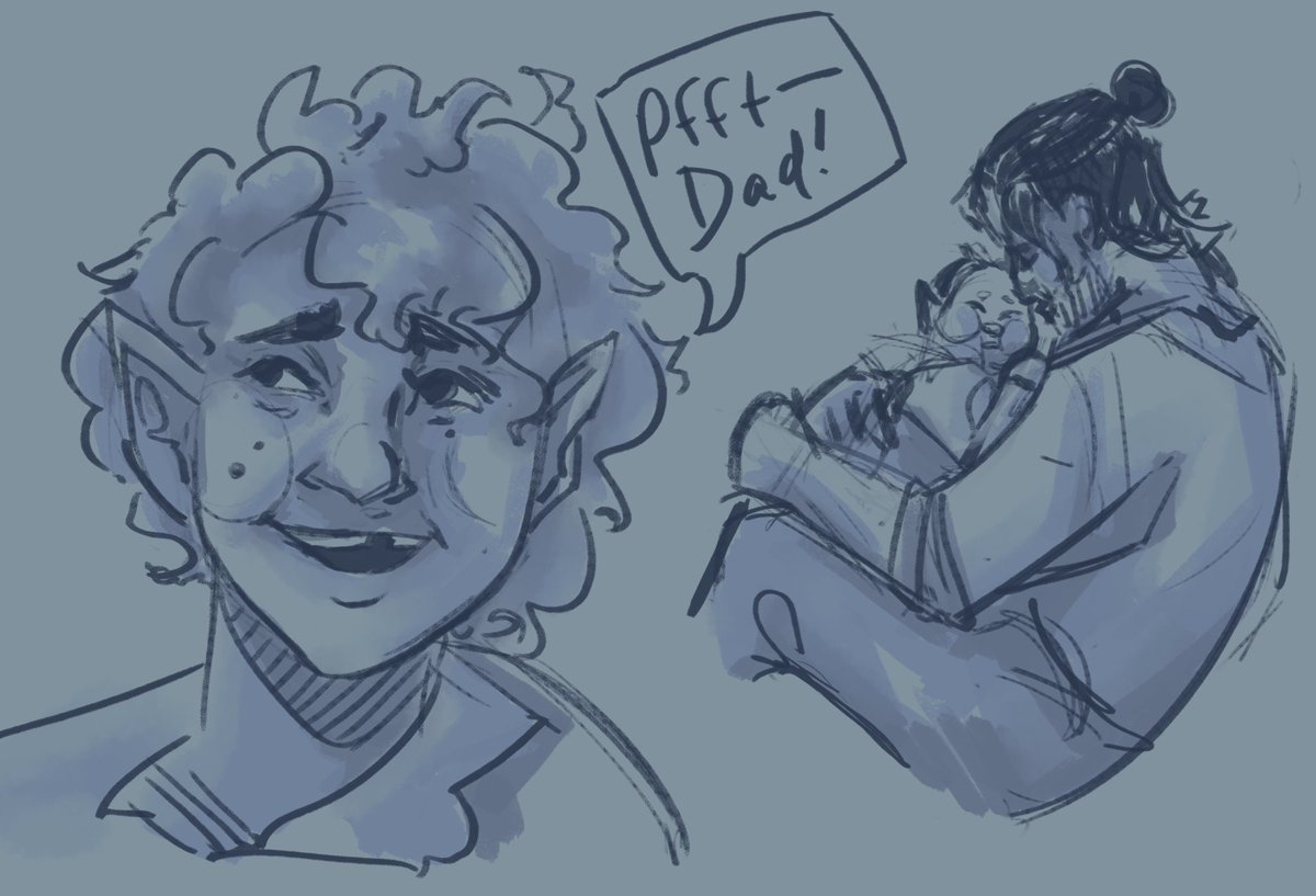 bifurious_rez's tweet photo. and some elias and zerxus!!! 😭😭😭😭 aabria and luis really just dropped on us that laerryn was possibly elias' mom like WAIT WAIT PLEASE SAY MORE? 
#EXUCalamity #exu #ExandriaUnlimited #CriticalRole #CritRole #ZerxusIlerez #LaerrynCoramarSeelie https://t.co/tMca77UebL