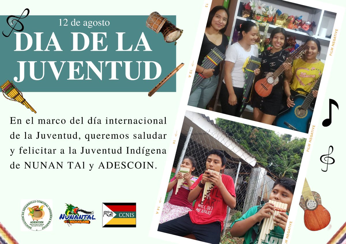 Las #juventudesindigenas tenemos el compromiso de continuar con las luchas históricas de nuestros Pueblos y conservar los conocimientos y Saberes de las abuelas y abuelos. 
9 de agosto|
#DiaInternacionalDeLaJuventud