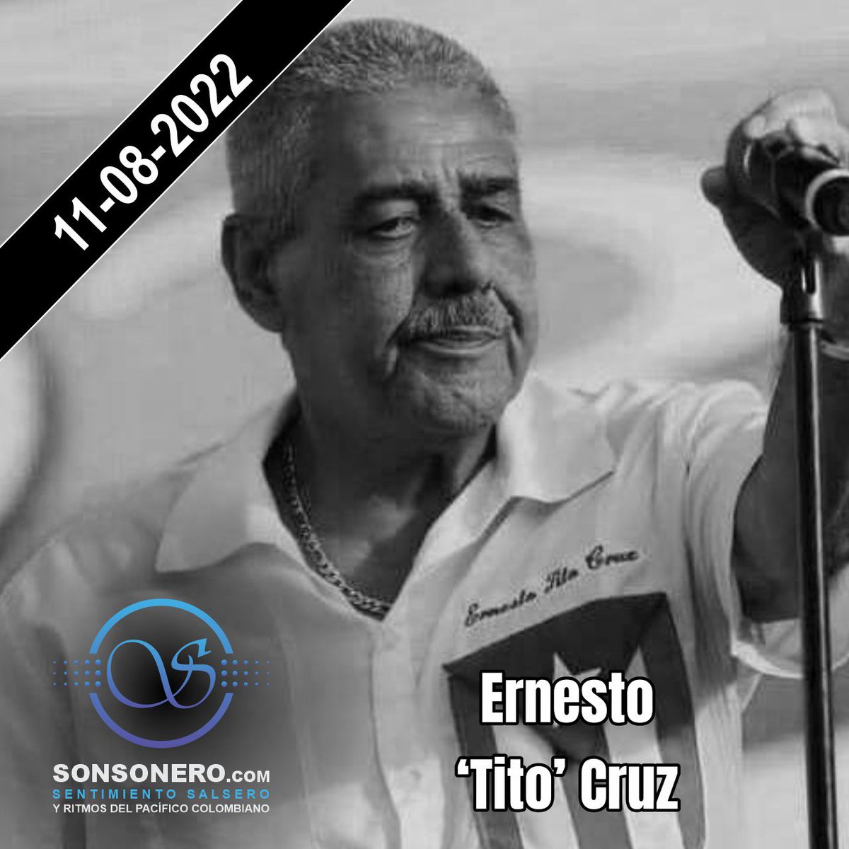 Son_Sonero's tweet photo. #ATENCION🚨 Son Sonero Sentimiento Salsero, lamenta el fallecimiento del cantante Ernesto “Tito” Cruz. 🎼#SonSonero #SentimientoSalsero🎼
🌐 Web 📻 Radio 📺 T.V 🛍️ Tienda 🥃 Bar https://t.co/EfziVUWox8