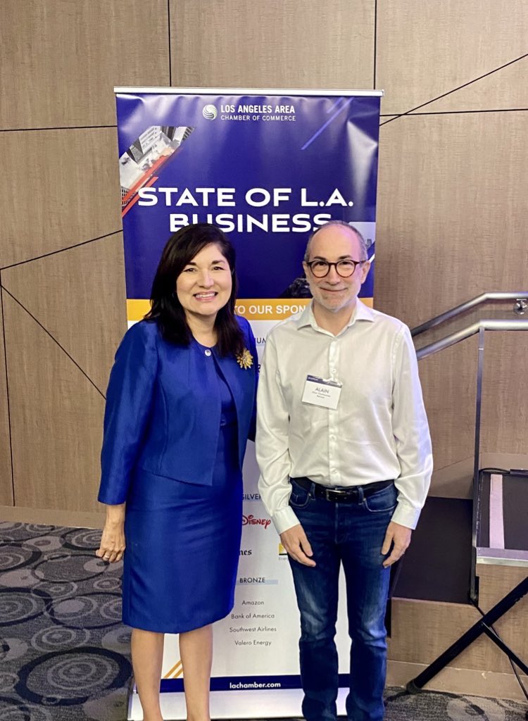 BelwestUS's tweet photo. Energy, Transportation, Healthcare, Innovation & Sustainability. Some of the hot topics that drives the business in L.A.๐Insights shared by experts at the #StateofLABusiness organized by @LAAreaChamber and welcomed by CSU @DominguezHills https://t.co/Wtw69pQJRp