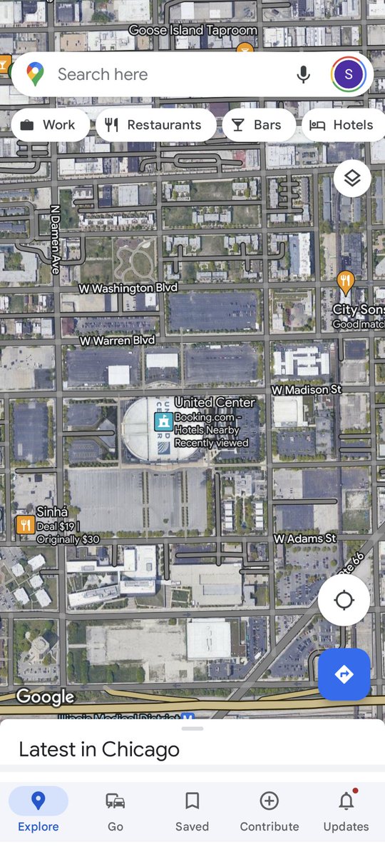 Blockless's tweet photo. @samgreeenberg You think that's bad, look at how Google depicts the parking lots around the United Center https://t.co/KRfEDctqjb