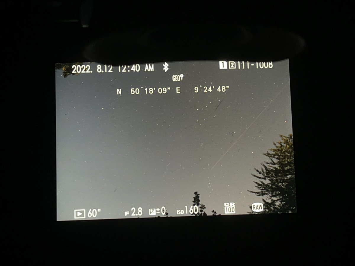 Meine erste Perseide dieses Jahr ❤️