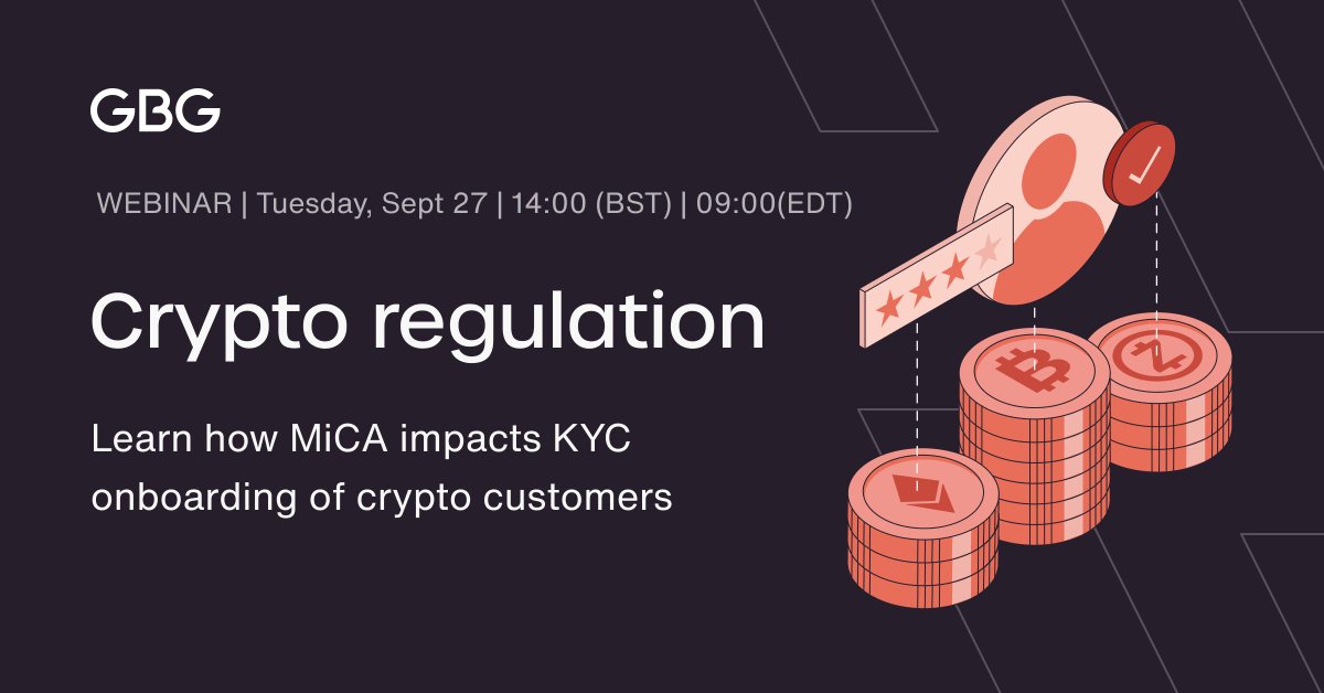 shekhzscorpion's tweet photo. The EU’s upcoming crypto-assets policy framework will be to #Crypto what GDPR was to privacy. 💵💶💷 Register now to learn everything you need to know #MarketsinCryptoAssets #MiCA regulation https://t.co/VKpxSLOTTx
#KYC #AML #Chainalysis #Ciphertrace https://t.co/uaS6zocaYu