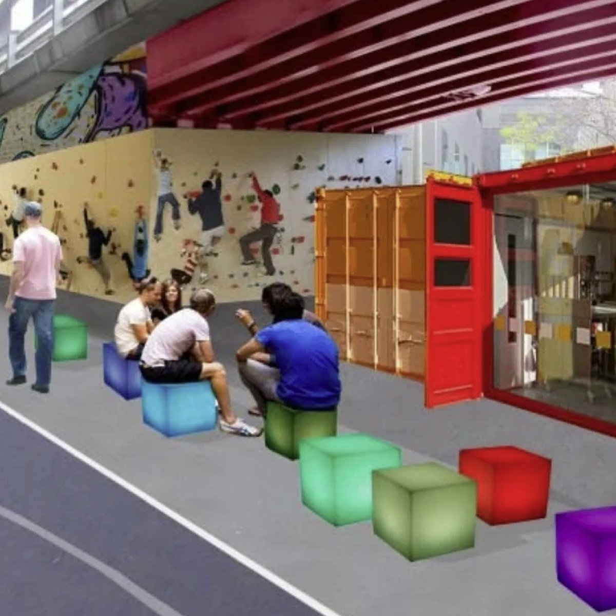 Plans_in_Motion's tweet photo. A concept design from City of Melbourne’s City Road Masterplan. 
City of Melbourne is planning some spectacular placemaking. Approvals for Kingsway underpass is planned for this Financial Year. Can’t wait to see it #CityofMelbourne. #theageaustralia  https://t.co/0EraBBfWmy https://t.co/se3758ZXCC