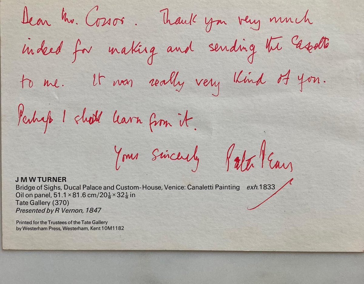 NoPoBoHo's tweet image. Purchased at Auction #BenjaminBritten #PeterPears #GayCouples #GayHistory #Venice