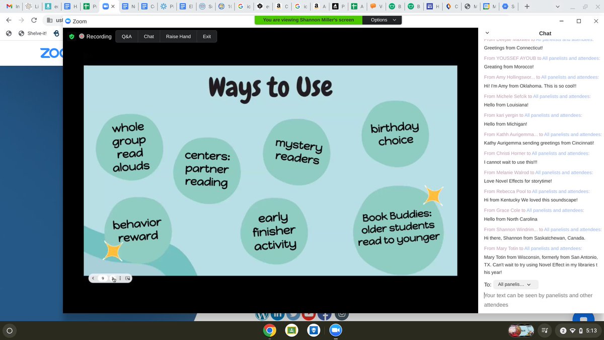 Like Kathi’s student that said, “I feel like I just got off a Disney ride” after listening to a book with Novel Effect sounds, that’s how I felt after today’s #NovelEffectWebinar! I am a first year librarian who attended. If my sound effects were added today… many “Wowsza!”
