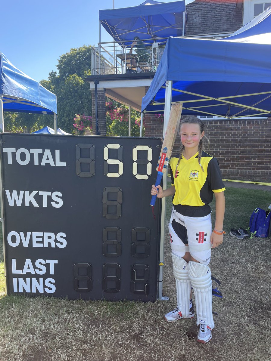 A brilliant second unbeaten 50 of the season for Evie Tadman today at the Under 11s Rugby School Festival!
3 wins from 3 games so far!