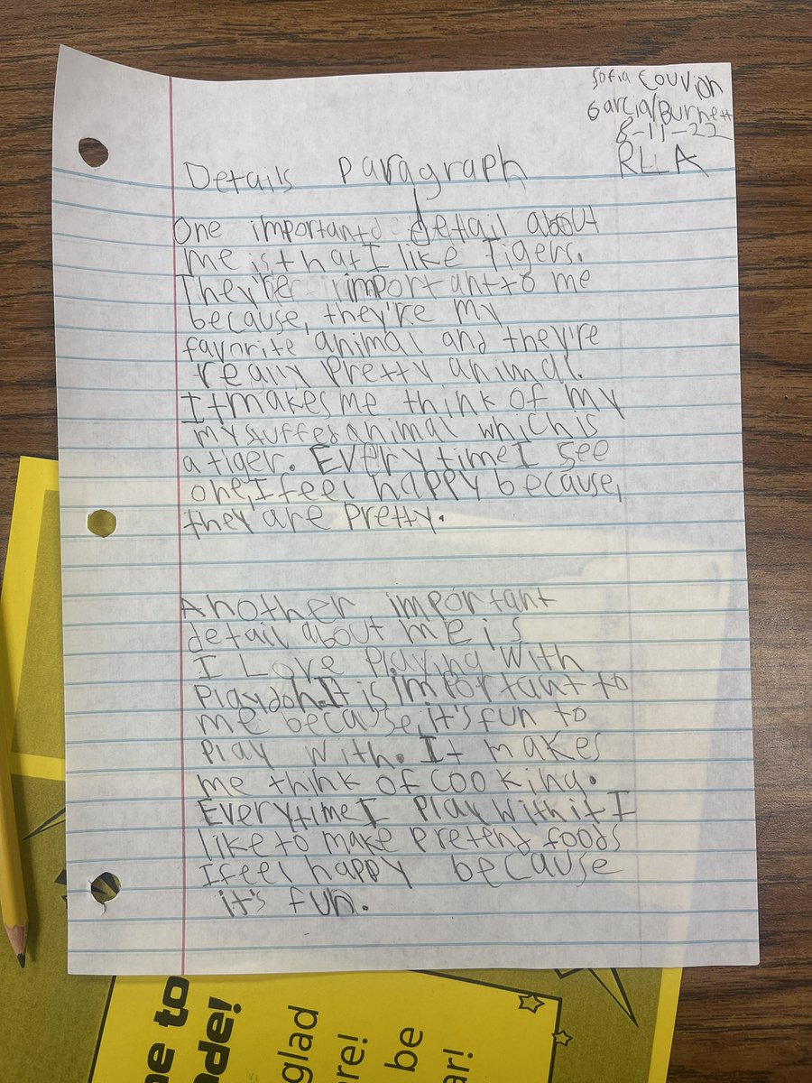 LennieGarcia6's tweet photo. @DowlingTigers 4th graders shared details of themselves using artifacts. Then they documented those details in paragraphs using sentence stems. #SUPERstudents #SUPERschool #TigerTough #depthandcomplexity #AVID #superAVIDtigers https://t.co/Uj53p6y1ZG