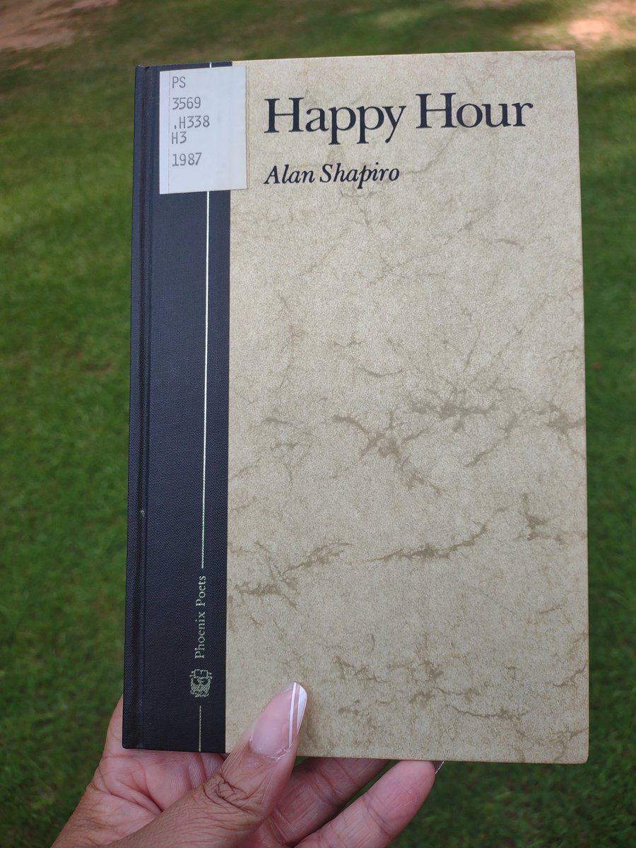 #TheSealeyChallenge Day 11

Happy Hour by Alan Shapiro