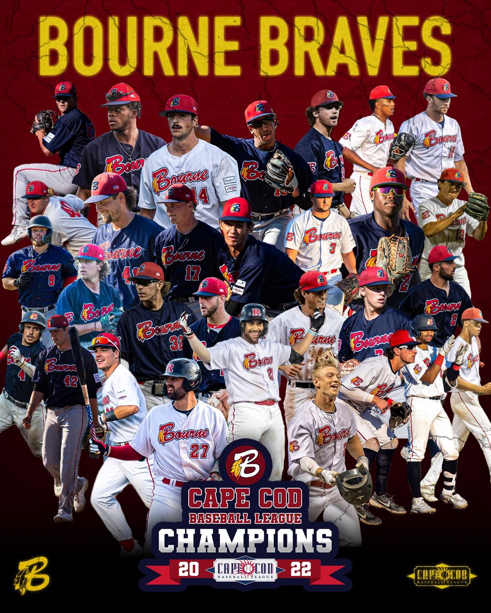 THE BOURNE BRAVES HAVE WON THE CAPE COD BASEBALL LEAGUE CHAMPIONSHIP!!!

#GetUpBourne