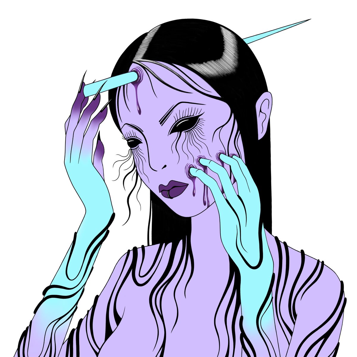 I’m extremely lucky to own the genesis piece of <a href="/kanati_kim/">kanati_kim</a> who is one of our 1/1 artists for <a href="/8liensNFT/">8liens</a> 🔥♥️👽