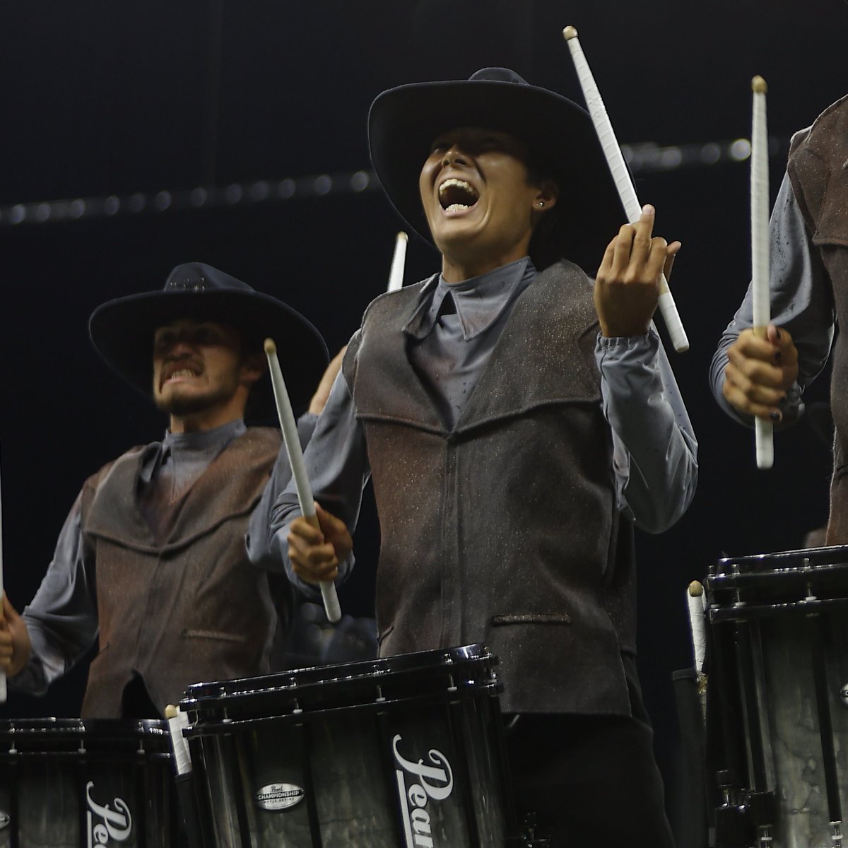 DCI's tweet photo. If anyone finds a roof lying around on South Street, @CasperTroopers just blew it off of Lucas Oil Stadium 🤩

#DCI2022 | @GPGMusic https://t.co/OJpBANqJve