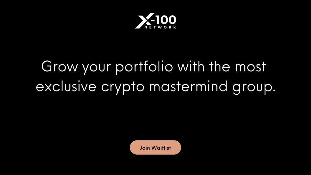 X100Network's tweet photo. Join our waitlist to get notified when we launch! 🚀🚀🚀

https://t.co/lTKpoBUC2c

#x100network #networking #mastermind #waitlist #crypto #Bitcoin https://t.co/cOWownKTjw