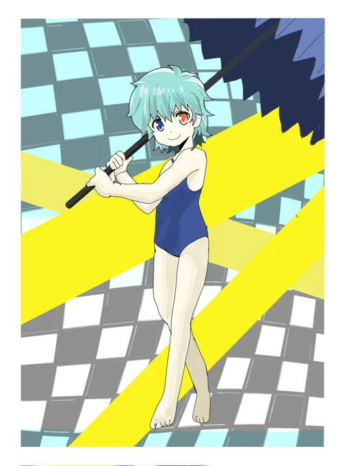 夏らしく水着セット#絵描きさんと繋がりたい 