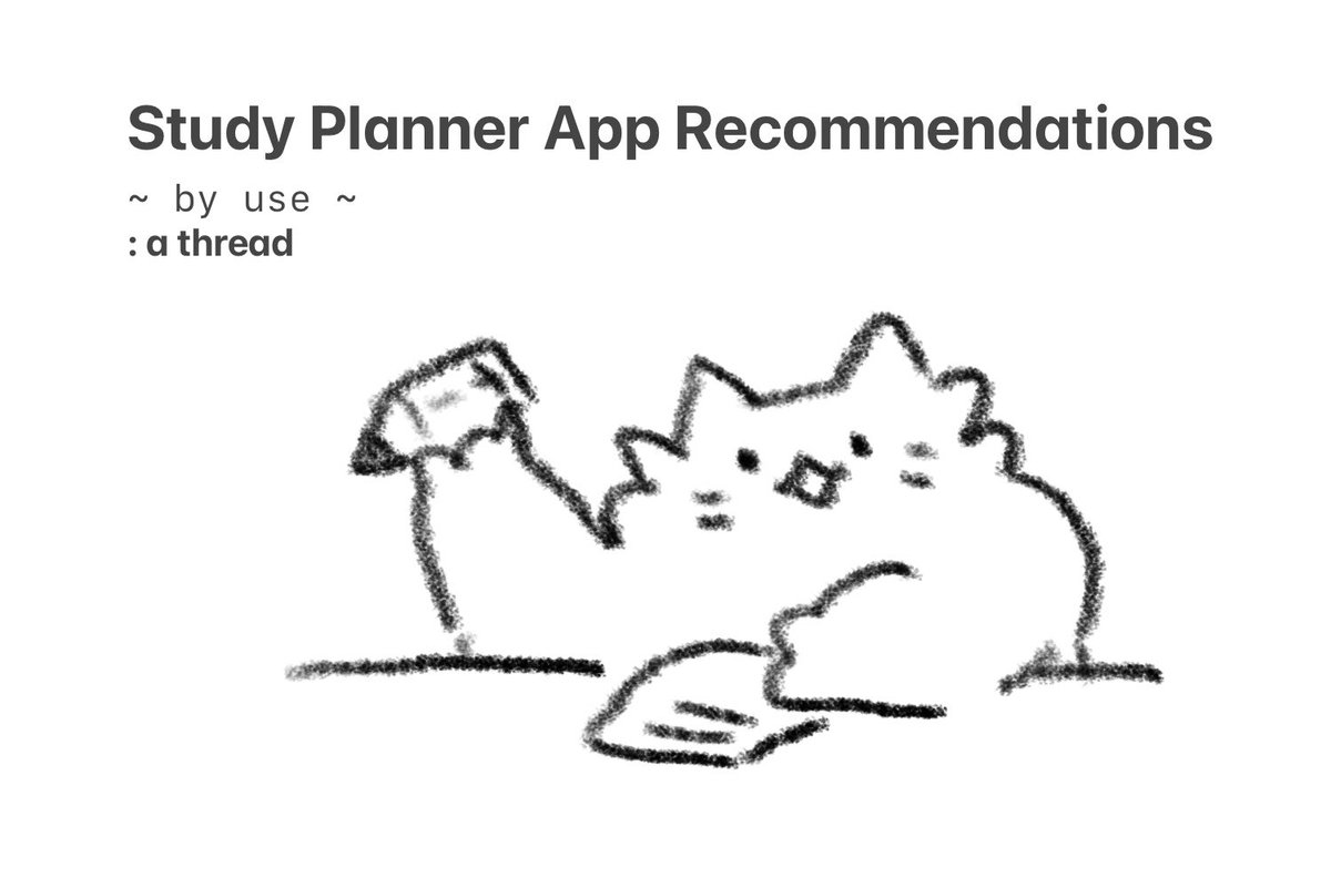 reehee_zip's tweet image. ✨ study planner app recommendations ✨ by use : a thread #studytwt