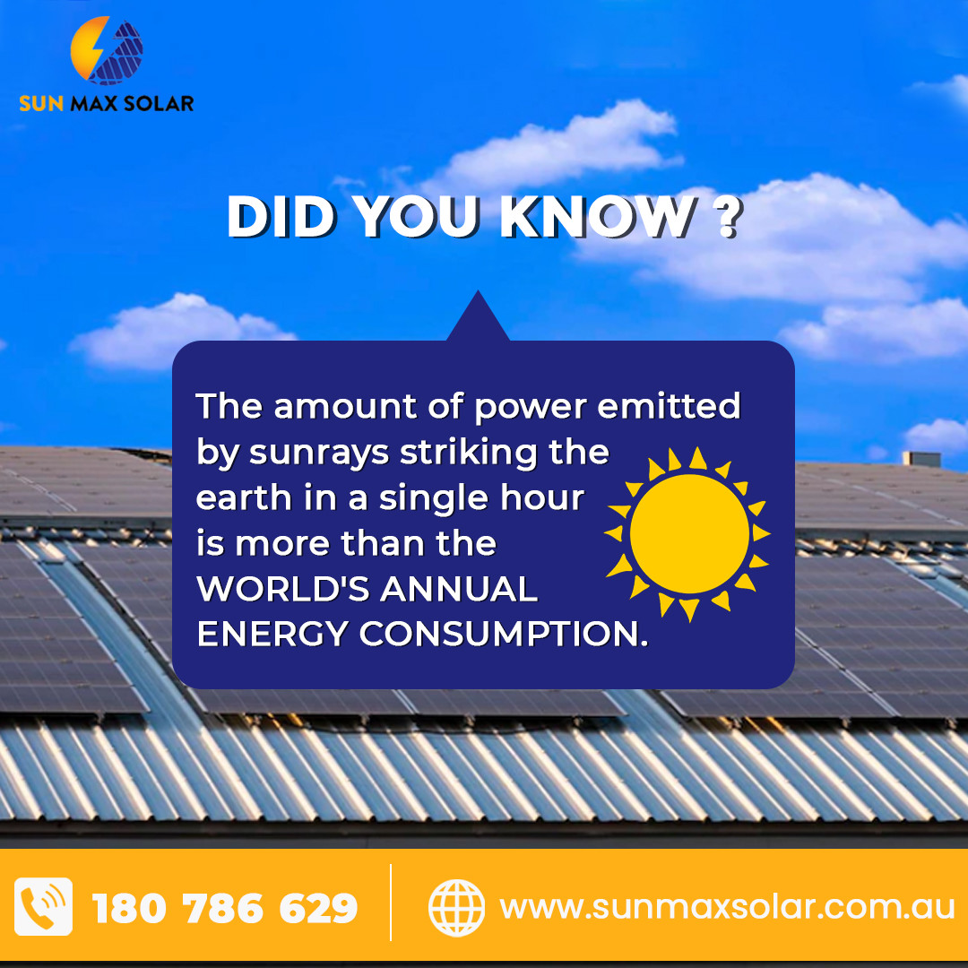 sunmaxsolarau's tweet image. When Energy produced by Sun is sufficient to fulfill our daily needs so why are  we not switching to solar energy solution ? 
.
.
#sunmaxsolar #solarpaneltips #solarpanes #perth #australiasolarpanel #solarpanelguide #solarpanelsystem #solarpanelinstallation #solarpanelsfordays