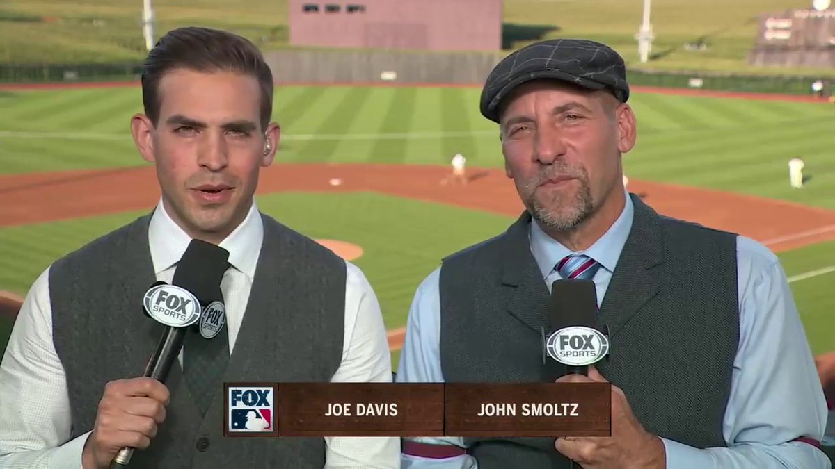 FOX Sports: MLB on X: On the call for tonight's Field of Dreams Game:  @Joe_Davis and the Hall of Famer, John Smoltz 🎙  /  X