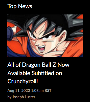 Dragon Ball, Dragon Ball Z and Dragon Ball GT Are Now on Crunchyroll! -  Crunchyroll News