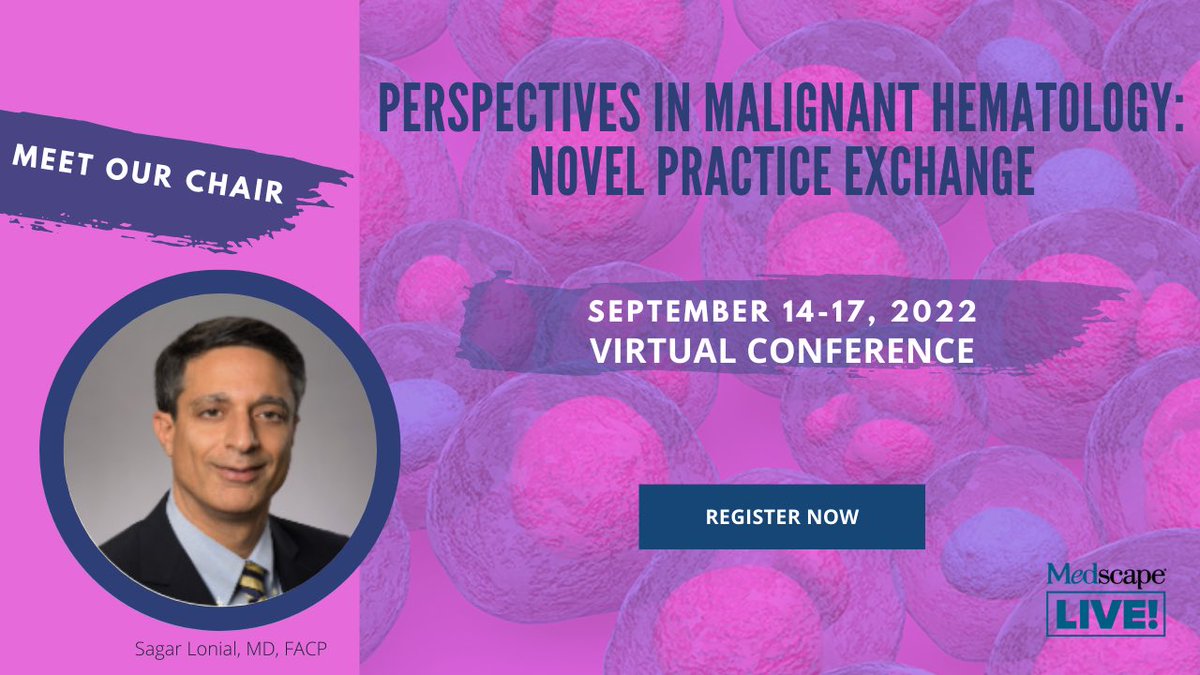 IvyLorena_Md's tweet photo. 🚨 FREE VIRTUAL: Perspectives in Malignant Hematology: Novel Practice Exchange. Sep 14-17, 2022. Great opportunity to discuss practical application of emerging advances into clinical care. 

Click to register:
https://t.co/BGmgXkb1dy #PMHlive22 https://t.co/w7q91XiAnc