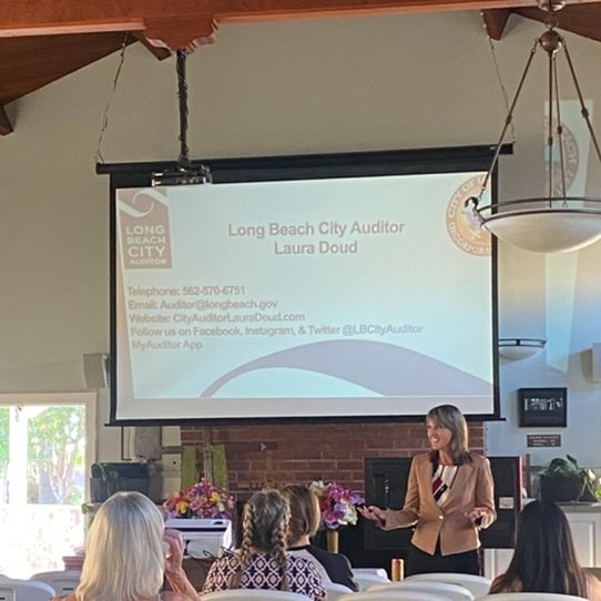 City Auditor Doud had the privilege of presenting at the Belmont Heights Community Association meeting yesterday where she spoke about the #impact of providing audit recommendations to improve #LongBeach City operations &amp; services for residents. Read more: CityAuditorLauraDoud.com