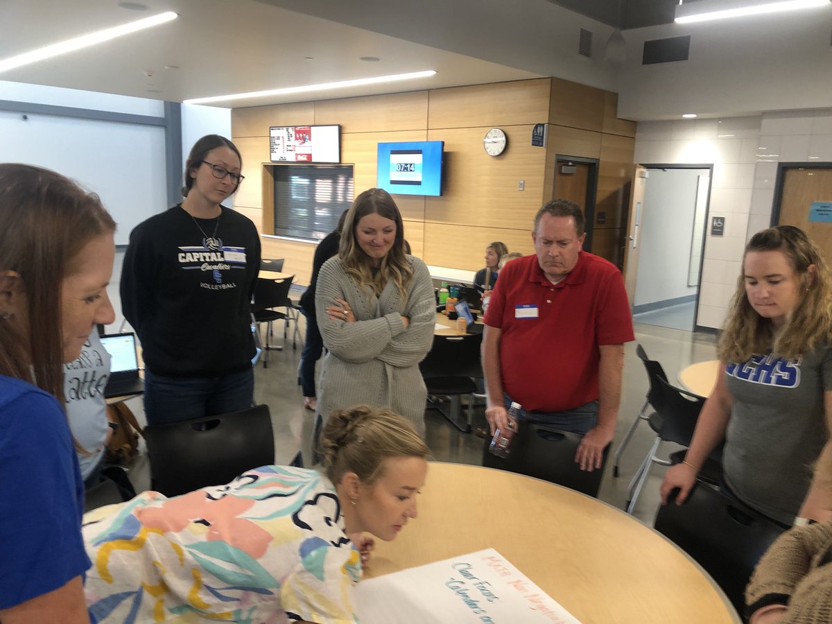 CCHSCavs's tweet image. Great to have the team back together today @CCHSCavs Reconnecting and learning together for our kids. #DistrictOfChampions #TimeToGoToWork #FountainOrDrain