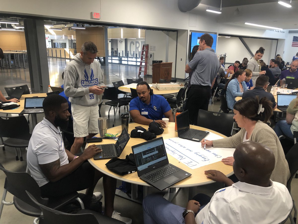 CCHSCavs's tweet image. Great to have the team back together today @CCHSCavs Reconnecting and learning together for our kids. #DistrictOfChampions #TimeToGoToWork #FountainOrDrain