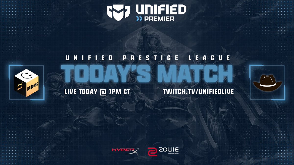 It's Championship week for Premier and tonight, we have the UPL Lower Bracket Finals to kick it off🎉

⚔ <a href="/esports_aoe/">Area of Effect</a> vs <a href="/WildWestBandits/">Wild West Bandits Bang Bang</a> 
🎙 <a href="/Decerux/">Erick "Decerux" Beltran</a> <a href="/ReedandWriiiite/">ReedandWrite ▶️</a> 
🎥 <a href="/Hyper10sion_/">Grant Beard</a> 
📺 twitch.tv/unifiedlive