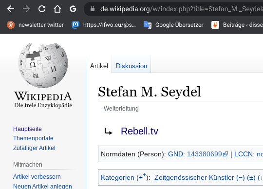 WikiDienstag's tweet photo. @Siesta________ @sms2sms @Wikipedia @WikimediaDE @WikimediaCH @WikimediaAT @wikidata EIN GUTES BEISPIEL für
0
gute verkürzung eines +10 jährig gepflegtes lemma
1
#EditWar #Vandalismus #CancelCulture in der wikipedia https://t.co/MwkXlj2FAF