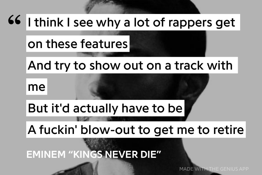 ⁦<a href="/Eminem/">Marshall Mathers</a>⁩ <a href="/Genius/">Genius</a> #Entry #CurtainCall2 😭🤣🛞