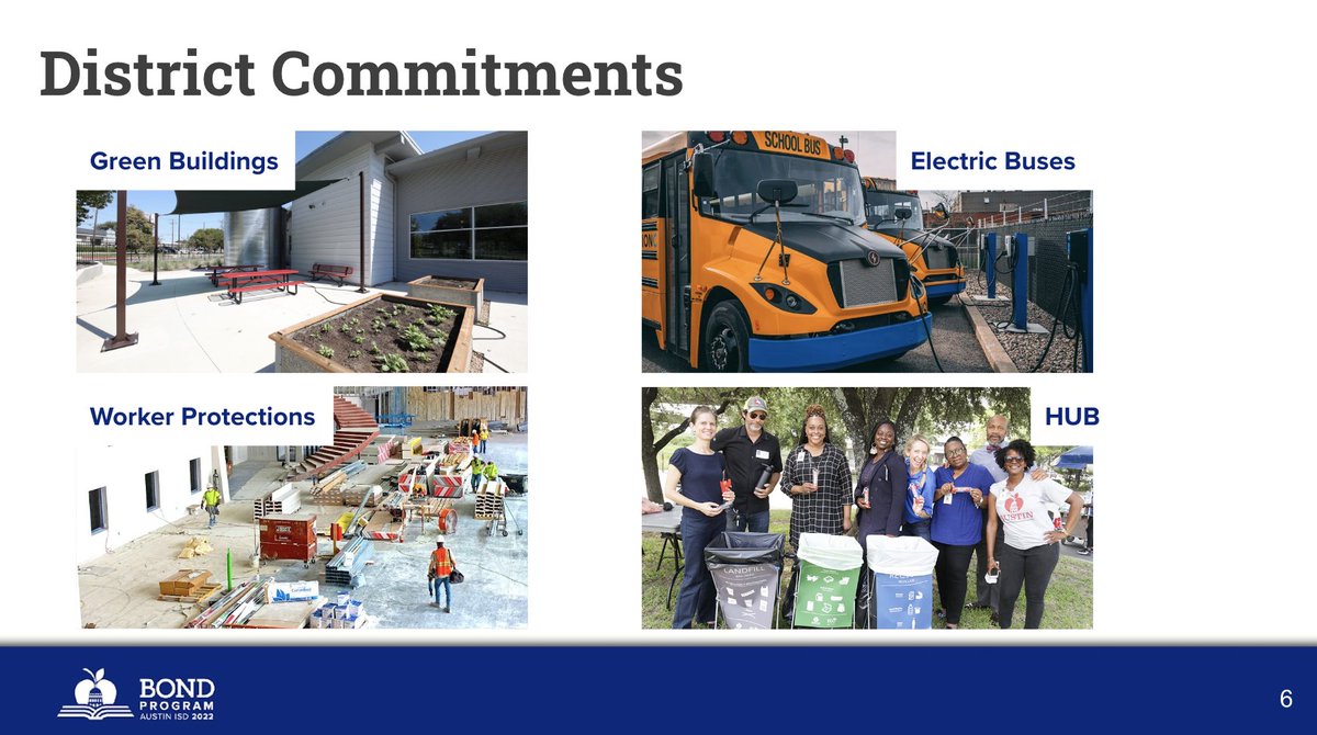 The proposal includes district commitments to elements such as green building and worker protections. #AISDBoard