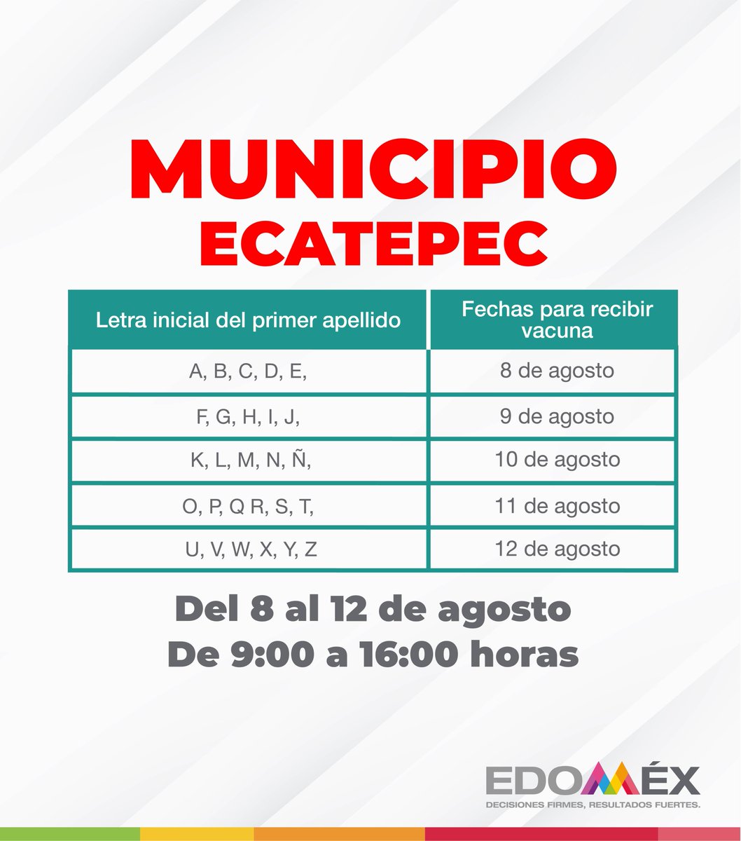 secti_edomex's tweet photo. #Hoy continúa la aplicación de la segunda dosis, para niñas y niños de 12 y 13 años, en #Ecatepec.
Consulta sedes y requisitos 👉 
https://t.co/i5Zh5jbidH
#EstrategiaDeVacunación 💉 https://t.co/vmWS1GrcPn