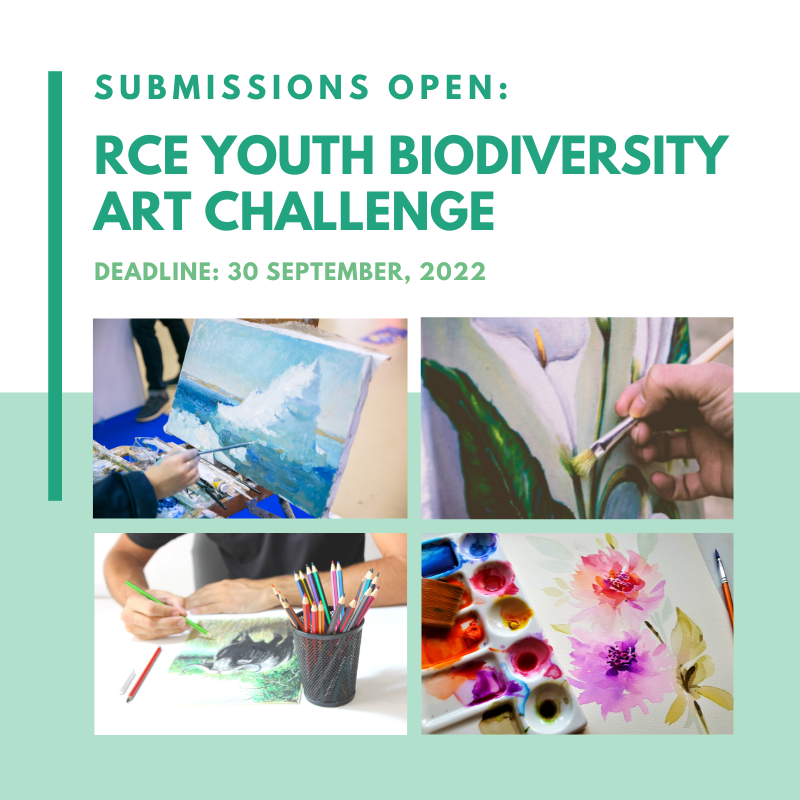 Do you want to inspire others to take action on #Biodiversity through art? 
Join our Youth Biodiversity Art Challenge 🎨🌳🦒 

Submit your work by 30 September 2022 ⬇️ 

buff.ly/3zNmgEk

with <a href="/UNESCO/">UNESCO 🏛️ #Education #Sciences #Culture 🇺🇳</a> <a href="/RCEYouthNetwork/">Global RCE Youth Network</a> 
#Youth4Biodiversity #YouthDay