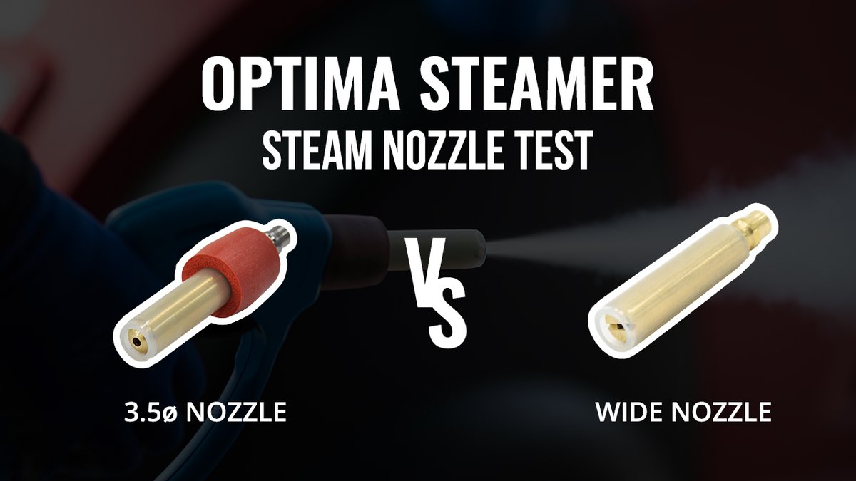 SJECorp's tweet photo. Optima Steam Nozzle Comparison 
 - 3.5Ø VS Wide Nozzle

https://t.co/t8M5IPH4c1

#steamcarwash #steamcleaning #carwashbusiness https://t.co/eFQe7xvQWf