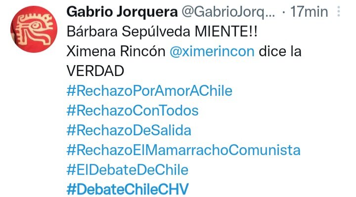 LaotraNata's tweet photo. #DebateChileCHV #ElDebateDeChile que pase piola que usaremos bots para desprestigiar a @BSepulvedaHales , que no se note tanto deben decir los del r3chazo
#AprobamosFelices https://t.co/xhn0mzVp9T