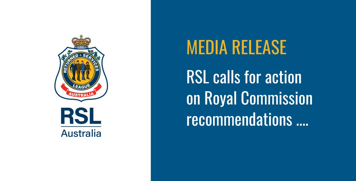 RSL_Australia's tweet photo. #RSLAustralia is working with its State Branches to collectively introduce solutions to address some of the issues highlighted by the Royal Commission, including helping to reduce the complexity that veterans and their families encounter....
https://t.co/8pvDw4eLyp
#dva #veterans https://t.co/HpYJDVsK4S