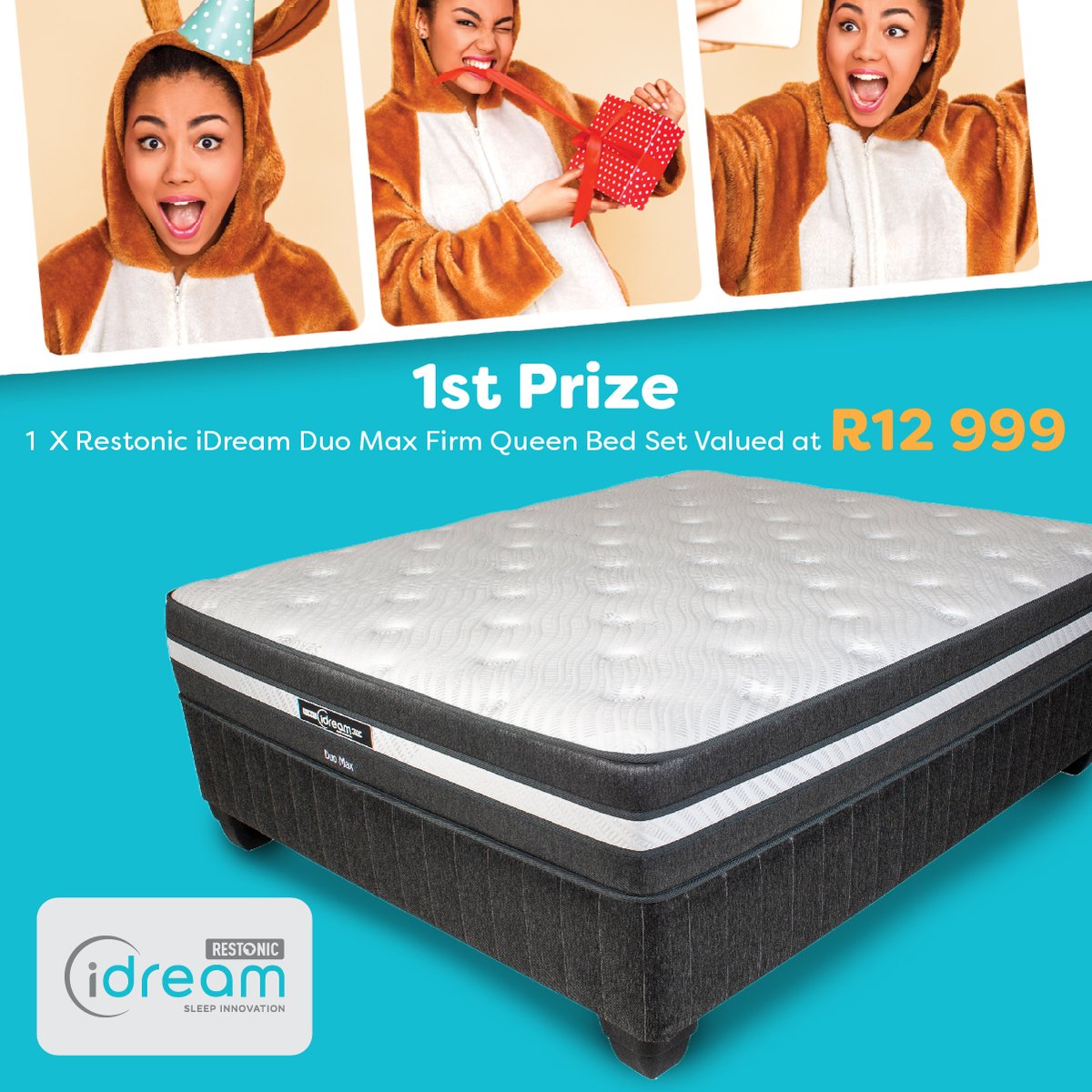 mojobedsSA's tweet photo. We’re celebrating OUR BIRTHDAY with 2 great prizes! 🥳🥳🥳
A queen sized Restonic iDream Duo Max Bed Set &amp; Solaris Pillow Top Bed Set are up for grabs.
Enter now to WIN! - Follow us on FB, Twitter and INSTA, like, share/retweet this post. 
Ends 12 Sep - Ts + Cs apply
#Competition https://t.co/gieOx04WFX