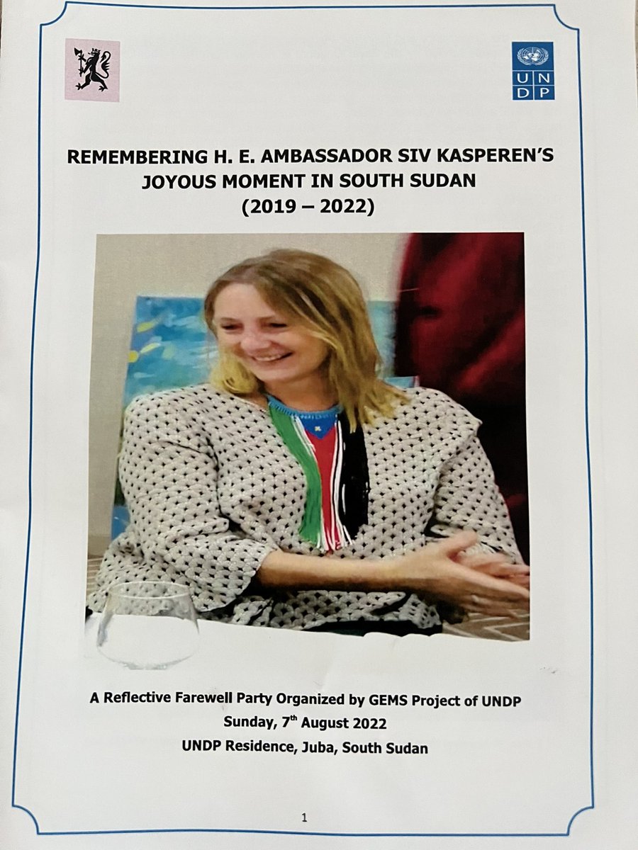 Much appreciated farewell party with joy, dance and lovely speeches from colleagues and friends in the Oversights Comittee on #PFM. Thanks to <a href="/undpsouthsudan/">UNDP South Sudan</a> as partner to strengthen financial governance in #SouthSudan. Key to reduce #corruption and increase national revenues!